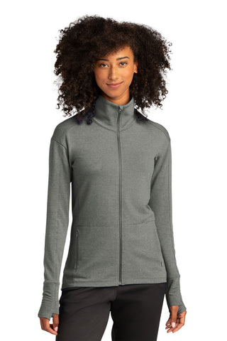 Sport-Tek Ladies Sport-Wick Flex Fleece Full-Zip (Light Grey Heather)