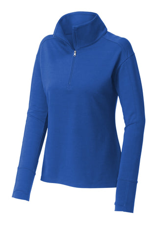 Sport-Tek Ladies Sport-Wick Flex Fleece 1/4-Zip (True Royal)