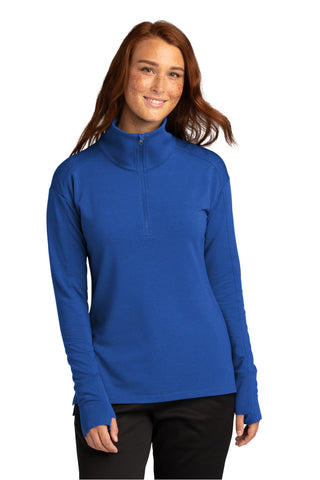 Sport-Tek Ladies Sport-Wick Flex Fleece 1/4-Zip (True Royal)