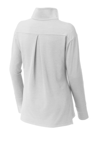 Sport-Tek Ladies Sport-Wick Flex Fleece 1/4-Zip (White)