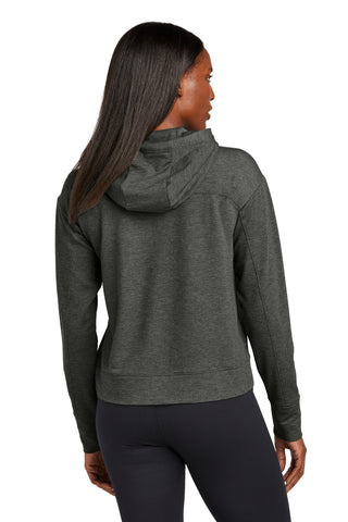 Sport-Tek Ladies Sport-Wick Flex Fleece Pullover Hoodie (Dark Grey Heather)