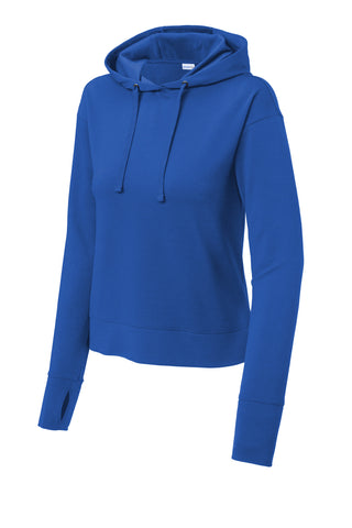 Sport-Tek Ladies Sport-Wick Flex Fleece Pullover Hoodie (True Royal)