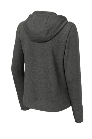 Sport-Tek Ladies Sport-Wick Flex Fleece Pullover Hoodie (Dark Grey Heather)