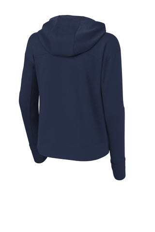 Sport-Tek Ladies Sport-Wick Flex Fleece Pullover Hoodie (True Navy)