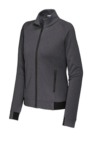 Sport-Tek Ladies PosiCharge Strive Full-Zip (Graphite)