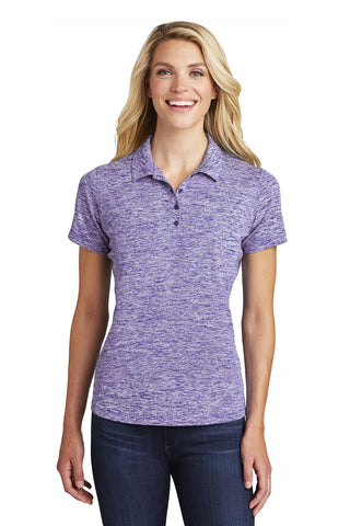 Sport-Tek Ladies PosiCharge Electric Heather Polo (Purple Electric)