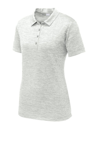 Sport-Tek Ladies PosiCharge Electric Heather Polo (Silver Electric)