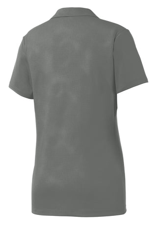 Sport-Tek Ladies Embossed PosiCharge Tough Polo (Dark Smoke Grey)