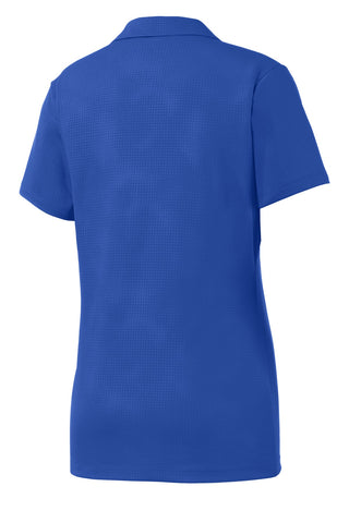 Sport-Tek Ladies Embossed PosiCharge Tough Polo (True Royal)