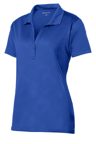 Sport-Tek Ladies Embossed PosiCharge Tough Polo (True Royal)