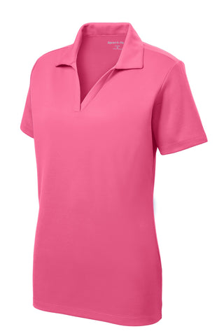 Sport-Tek Ladies PosiCharge RacerMesh Polo (Bright Pink)