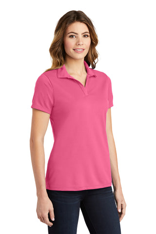 Sport-Tek Ladies PosiCharge RacerMesh Polo (Bright Pink)