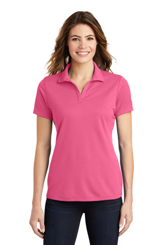 Sport-Tek Ladies PosiCharge RacerMesh Polo (Bright Pink)