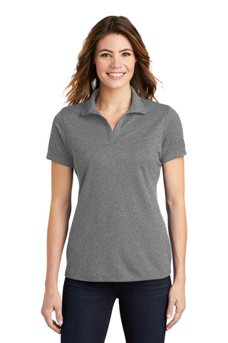 Sport-Tek Ladies PosiCharge RacerMesh Polo (Grey Heather)