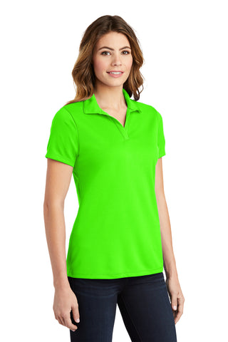 Sport-Tek Ladies PosiCharge RacerMesh Polo (Neon Green)