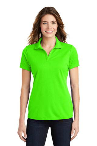 Sport-Tek Ladies PosiCharge RacerMesh Polo (Neon Green)