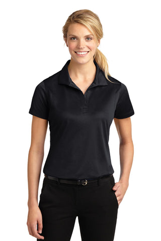 Sport-Tek Ladies Micropique Sport-Wick Polo (Black)