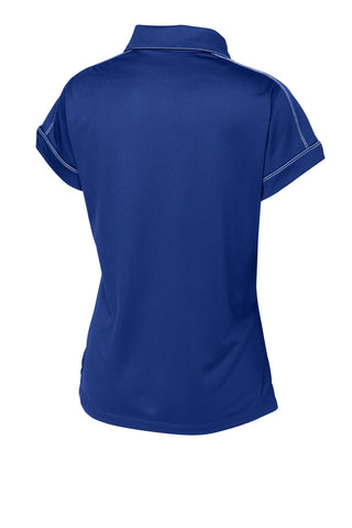 Sport-Tek Ladies Contrast Stitch Micropique Sport-Wick Polo (True Royal)