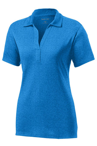 Sport-Tek Ladies Heather Contender Polo (Blue Wake Heather)