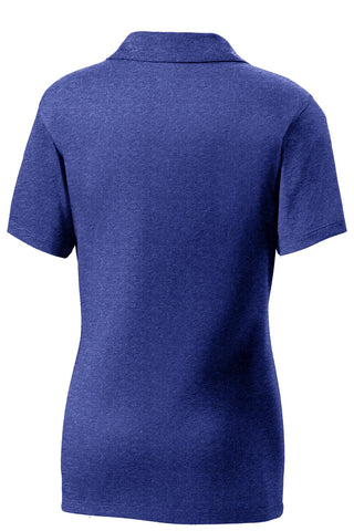 Sport-Tek Ladies Heather Contender Polo (Cobalt Heather)