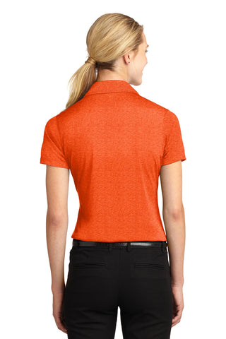 Sport-Tek Ladies Heather Contender Polo (Deep Orange Heather)