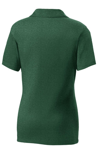 Sport-Tek Ladies Heather Contender Polo (Forest Green Heather)