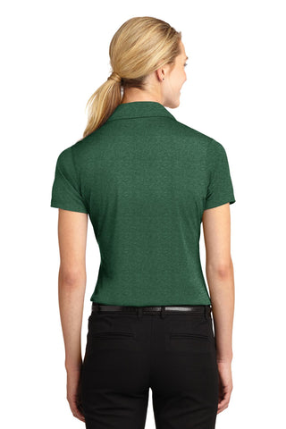 Sport-Tek Ladies Heather Contender Polo (Forest Green Heather)