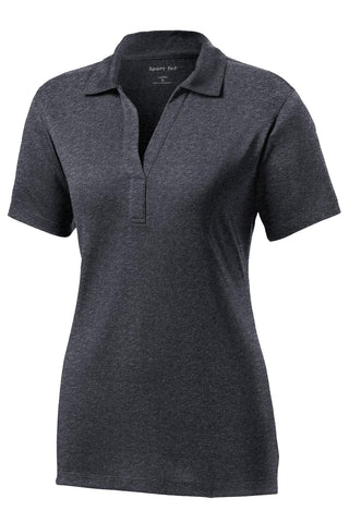 Sport-Tek Ladies Heather Contender Polo (Graphite Heather)