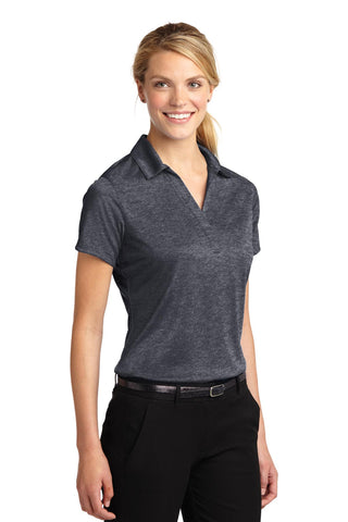 Sport-Tek Ladies Heather Contender Polo (Graphite Heather)