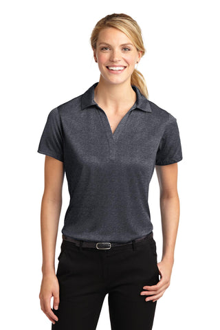 Sport-Tek Ladies Heather Contender Polo (Graphite Heather)