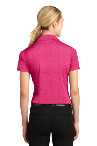 Sport-Tek Ladies Heather Contender Polo (Pink Raspberry Heather)