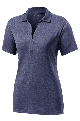 Sport-Tek Ladies Heather Contender Polo (True Navy Heather)