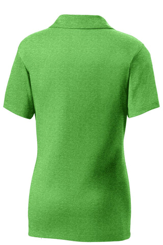 Sport-Tek Ladies Heather Contender Polo (Turf Green Heather)