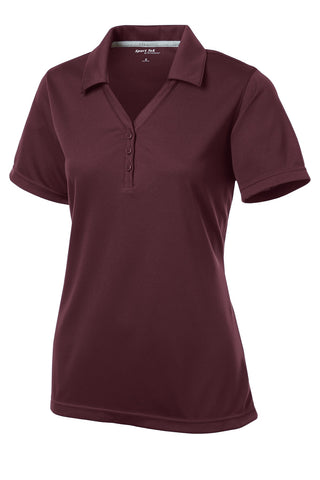 Sport-Tek Ladies PosiCharge Micro-Mesh Polo (Maroon)