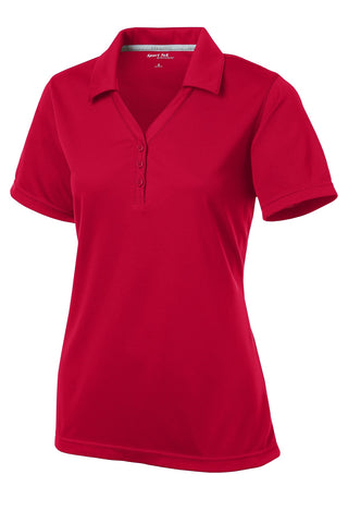 Sport-Tek Ladies PosiCharge Micro-Mesh Polo (True Red)