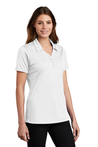 Sport-Tek Ladies PosiCharge Micro-Mesh Polo (White)