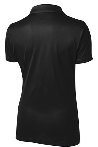 Sport-Tek Ladies PosiCharge Active Textured Polo (Black)