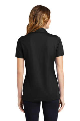 Sport-Tek Ladies PosiCharge Active Textured Polo (Black)