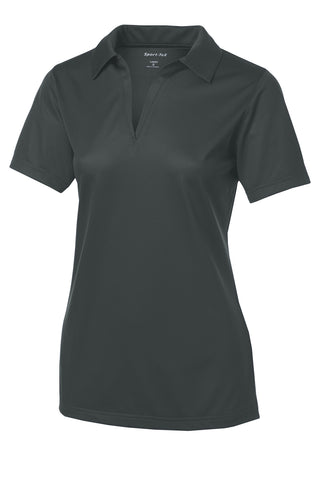 Sport-Tek Ladies PosiCharge Active Textured Polo (Iron Grey)