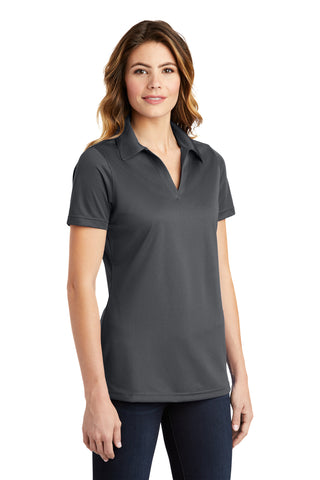 Sport-Tek Ladies PosiCharge Active Textured Polo (Iron Grey)