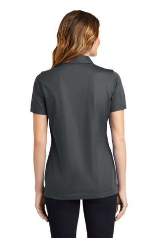 Sport-Tek Ladies PosiCharge Active Textured Polo (Iron Grey)