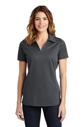 Sport-Tek Ladies PosiCharge Active Textured Polo (Iron Grey)