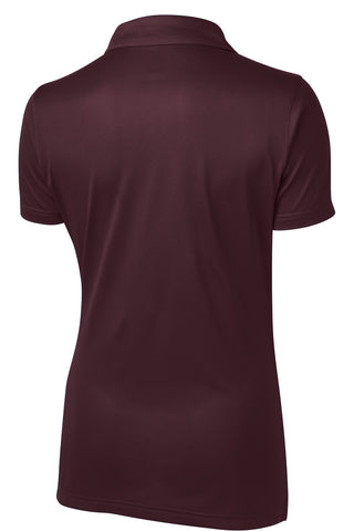 Sport-Tek Ladies PosiCharge Active Textured Polo (Maroon)