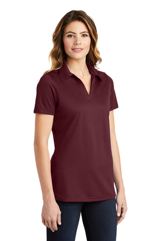 Sport-Tek Ladies PosiCharge Active Textured Polo (Maroon)