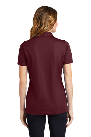 Sport-Tek Ladies PosiCharge Active Textured Polo (Maroon)