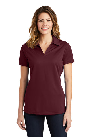 Sport-Tek Ladies PosiCharge Active Textured Polo (Maroon)