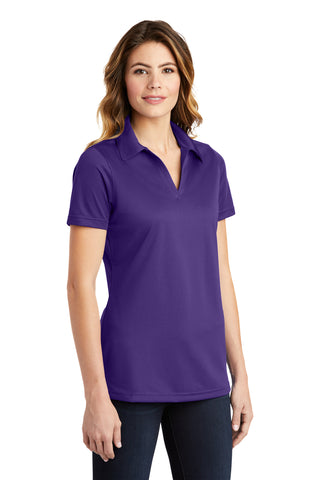 Sport-Tek Ladies PosiCharge Active Textured Polo (Purple)