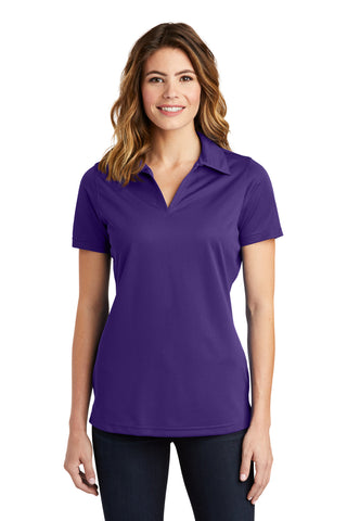 Sport-Tek Ladies PosiCharge Active Textured Polo (Purple)