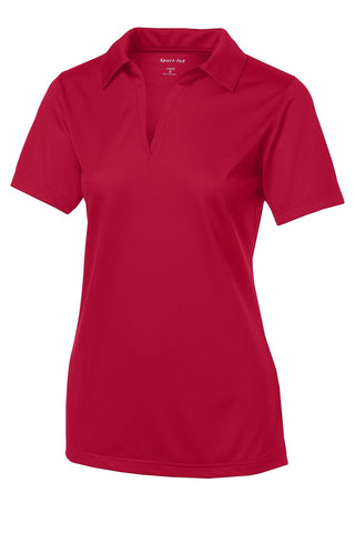 Sport-Tek Ladies PosiCharge Active Textured Polo (True Red)