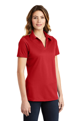 Sport-Tek Ladies PosiCharge Active Textured Polo (True Red)